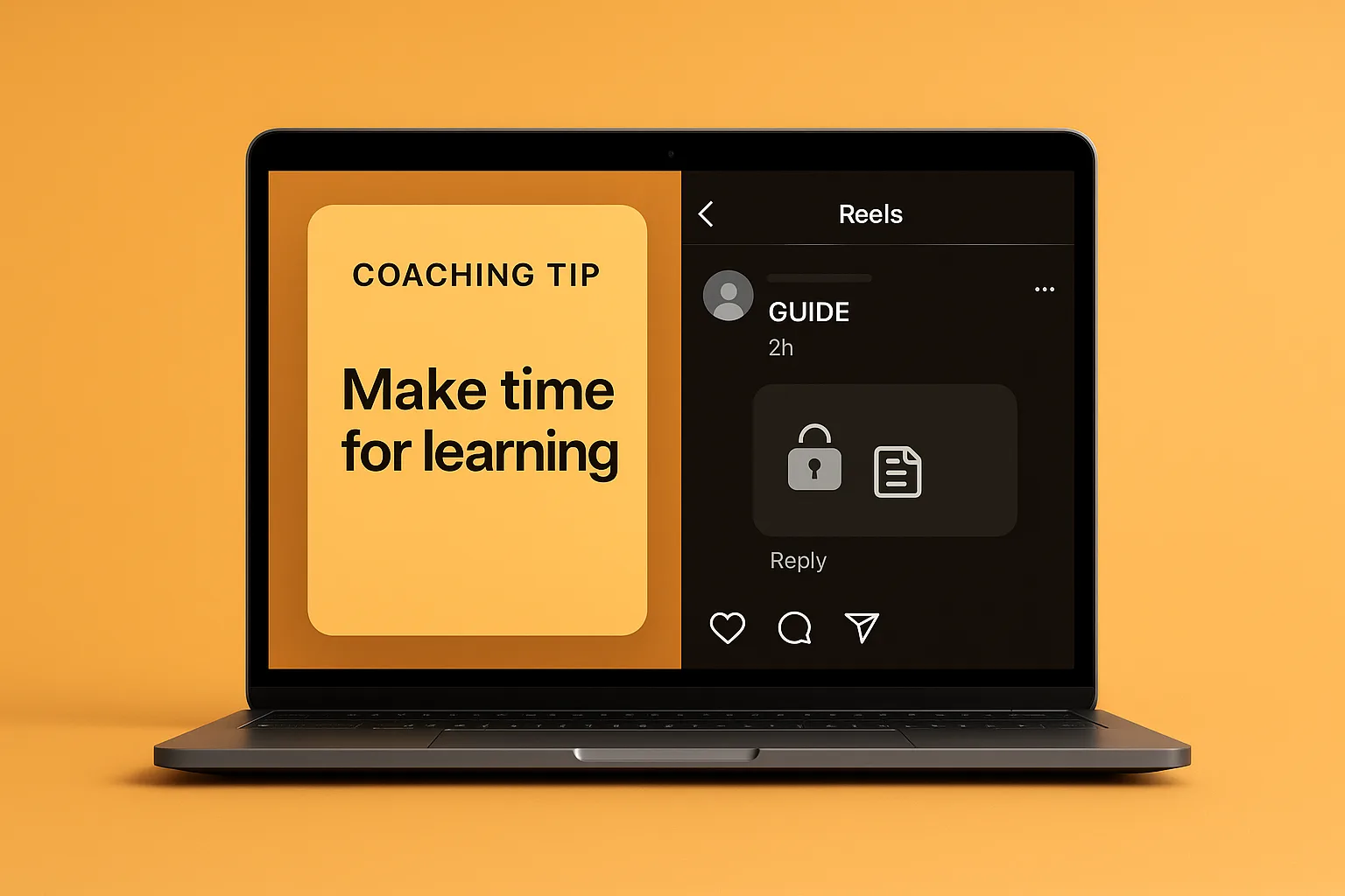 Instagram Reel comment triggering a DM that unlocks a free coaching guide