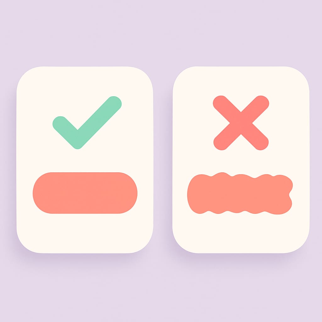 An illustration comparing effective and ineffective keyword choices for Instagram comment CTAs